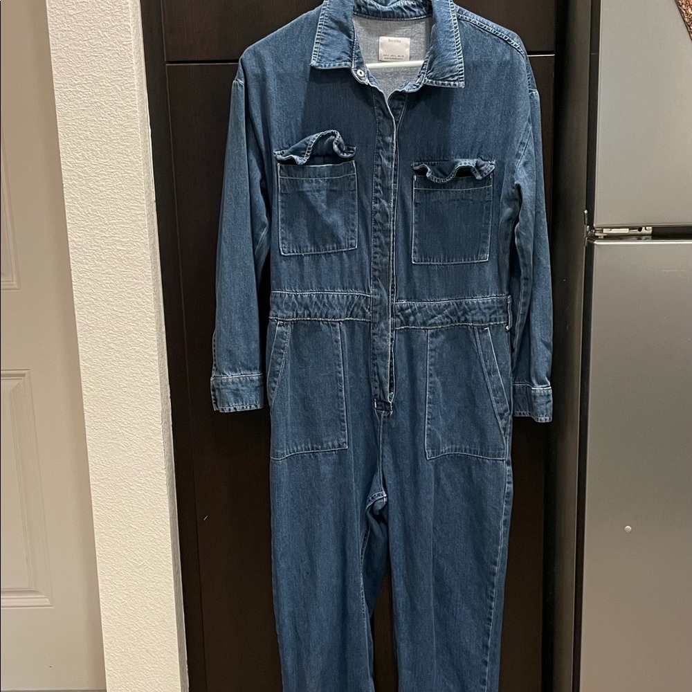 Denim coveralls